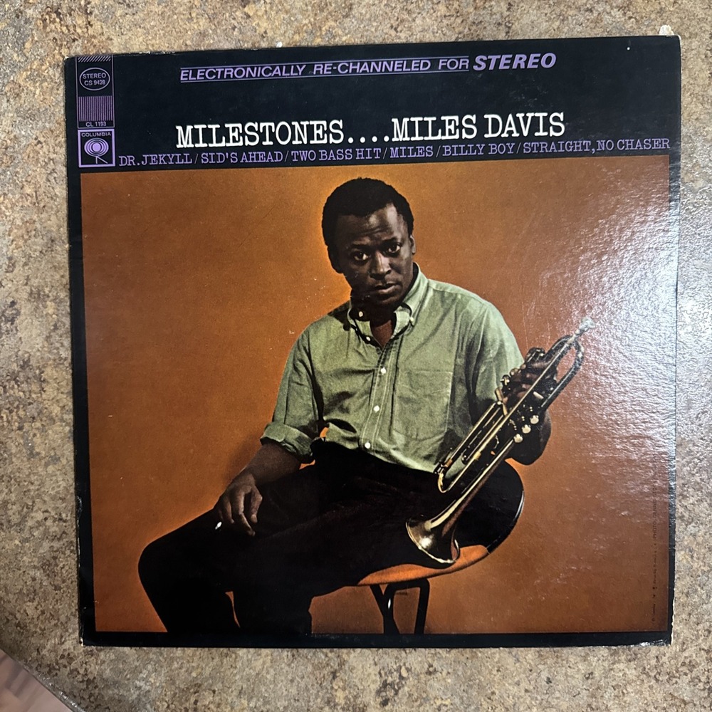 Miles Davis Milestones LP Columbia CS 9428 2-Eye Stereo 360 Sound Jazz Vinyl